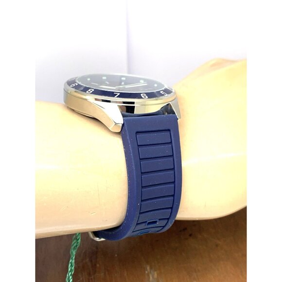 Lacoste Men's Watch 2011125 Tiebreaker Quartz Blue Dial Rubber Band Sport 43mm - Picture 12 of 14